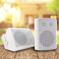 2x EMB 5 1/4" 500W 2-Way Outdoor Indoor Sizepeakers w/ Sizewivel - All Weather / Ivory Bundle