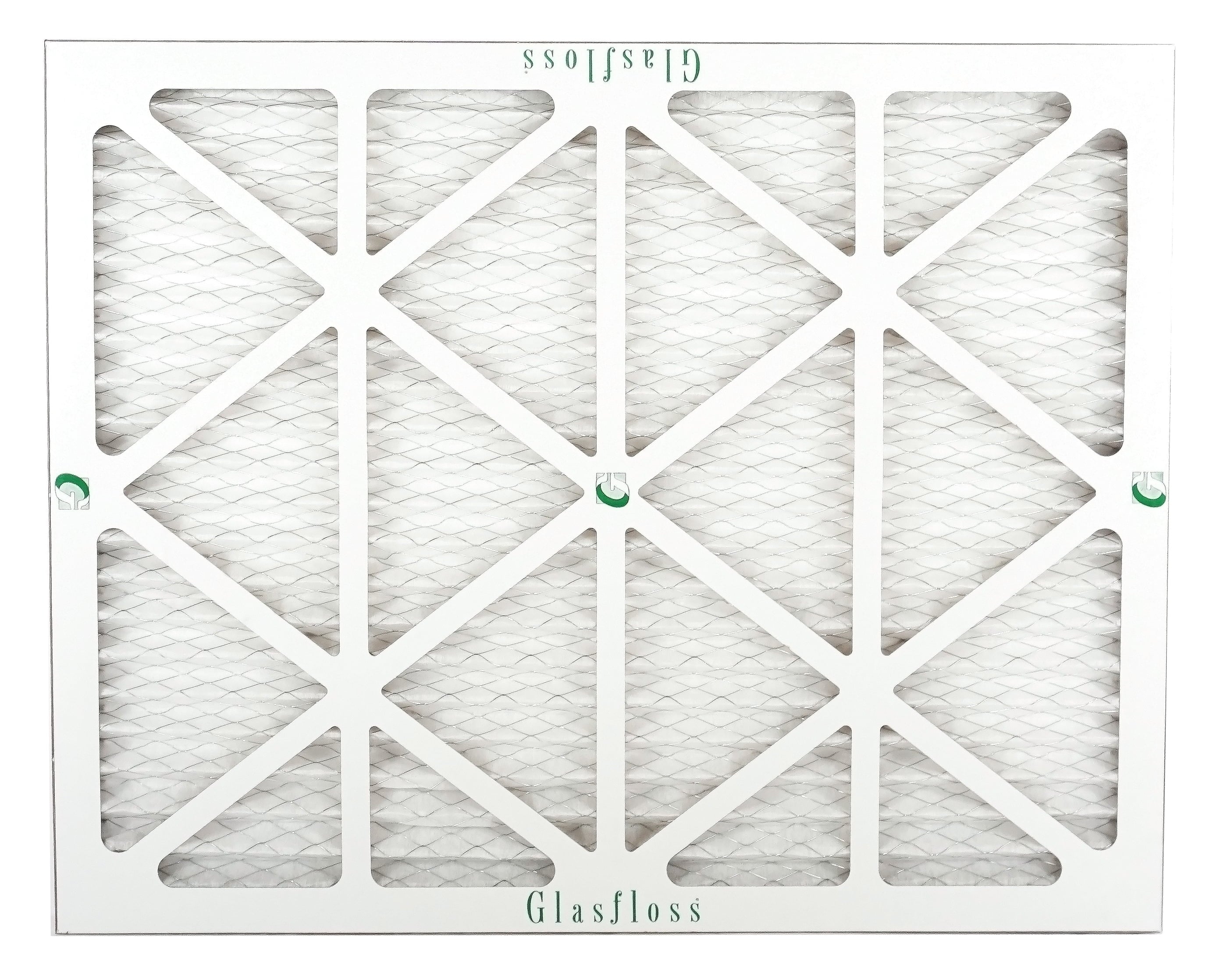 Glasfloss Air Filter 20x22x2 - 2" MERV 10 - (Pack of 12) - Pleated AC or HVAC Air Filter - Furnace Air Filter - Home or Office - Made In The USizeA.