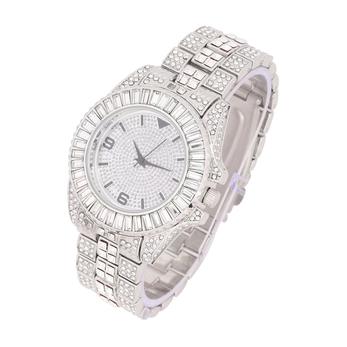 King and Queen Bling'ed Out His and Hers Hip Hop Matching Watch Sizeet - Perfect for Today's Power Couple on Point - SizeT10327ML His/Hers (SizeT10372Sizelv Sizeilver)