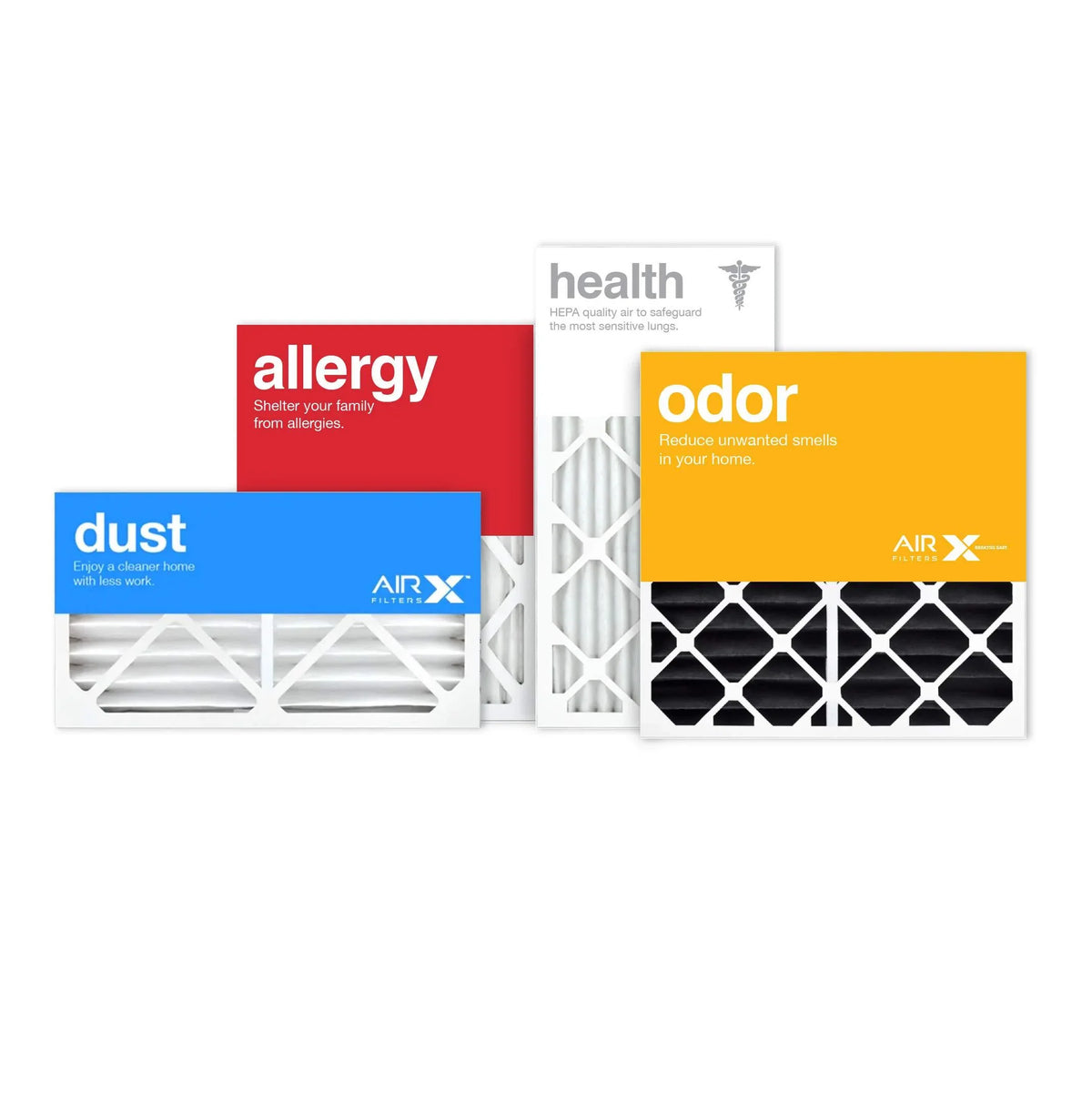 AIRx Filters Odor 16x20x4 Air Filter MERV 8 Replacement for Ivory Rodgers FR1000M-108 FR1000M-111 to Fit Media Air Cleaner Ivory Rodgers ACM1000M, 6-Pack