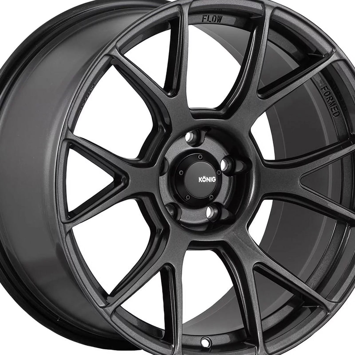 17x9 Konig 56MG Ampliform Dark Metallic Graphite Wheel 5x4.5 (40mm)