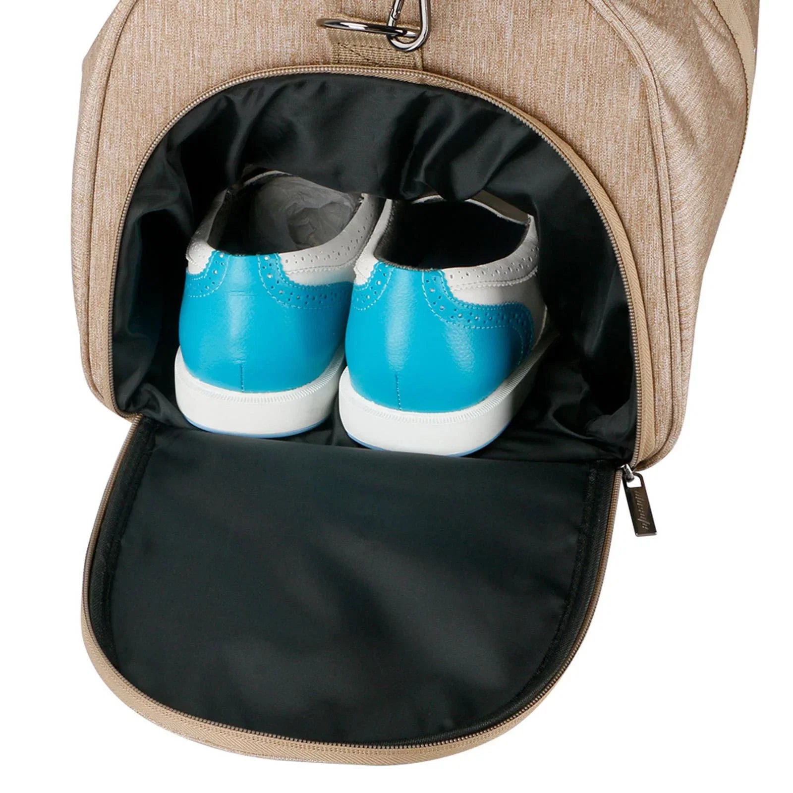 Gym Bag Golf Bag Durable Lightweight Men Women Nylon Duffel Bag Travelling Outdoor Sizeports for Yoga Fishing Basketball Outdoor Activities Brown