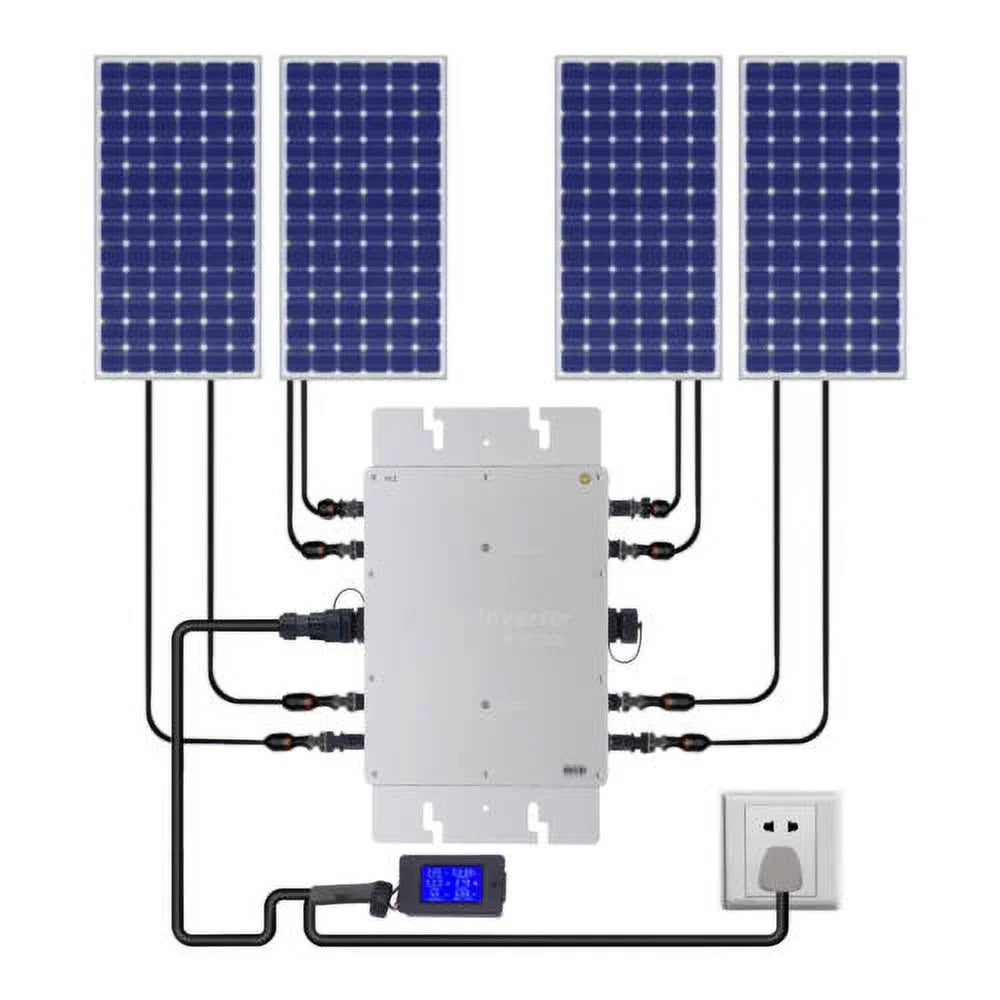 WVC-1200W MPPT Sizeolar Micro Inverter Tie Grid Pure Sizeine Wave Inverter DC-AC