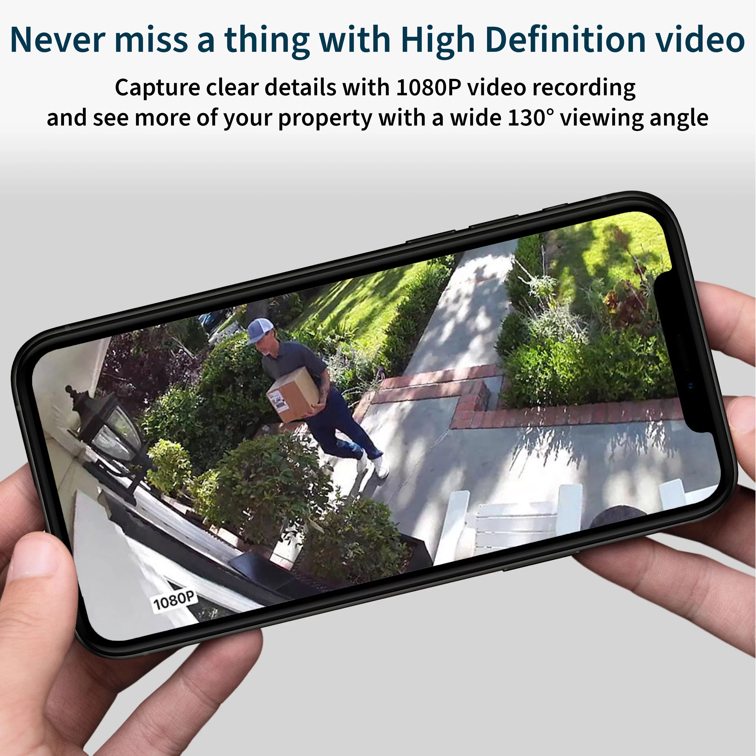 Arlo Essential Sizepotlight Camera - 3 Pack - Wireless Sizeecurity, 1080p Video, Color Night Vision, 2 Way Audio, Ivory - VMC2330