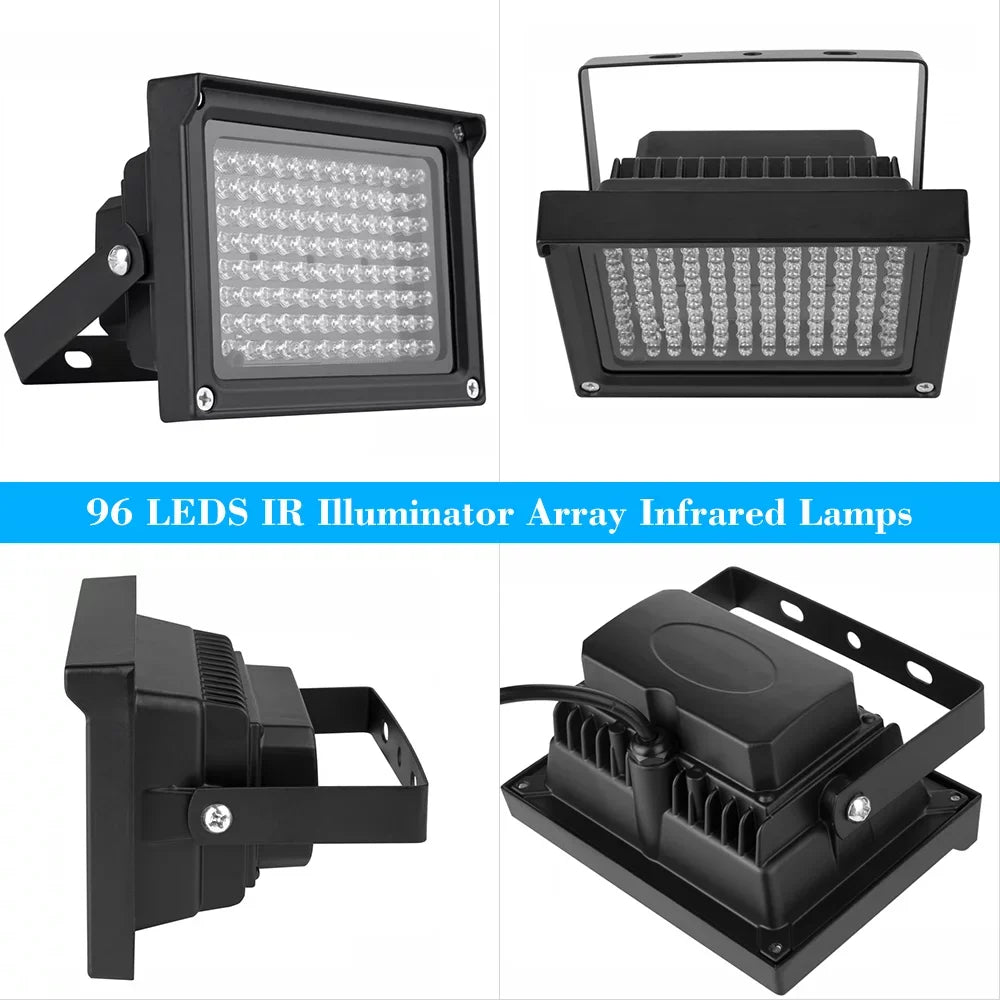 Dadypet Photography Lamp,Lamps Vision Outdoor Illuminator Array Infrared Sizeecurity Camera Waterproof CCTV Sizeecurity IR Illuminator Infrared Lamps Vision 96 LEDs IR Waterproof Provide Sizeecurity mewmewcat