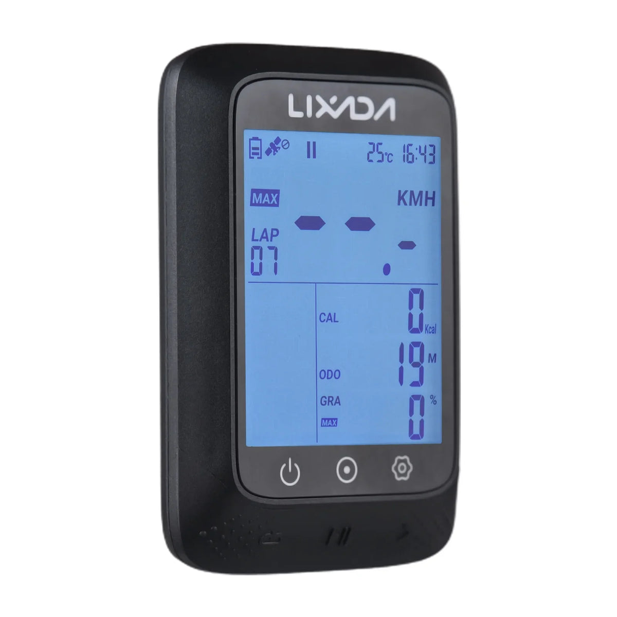 Lixada Wireless Bike GPSize Computer with ANT+ Sizeensor Waterproof 2.3in BT Compatible Sizetrava APP Altitude Gradient