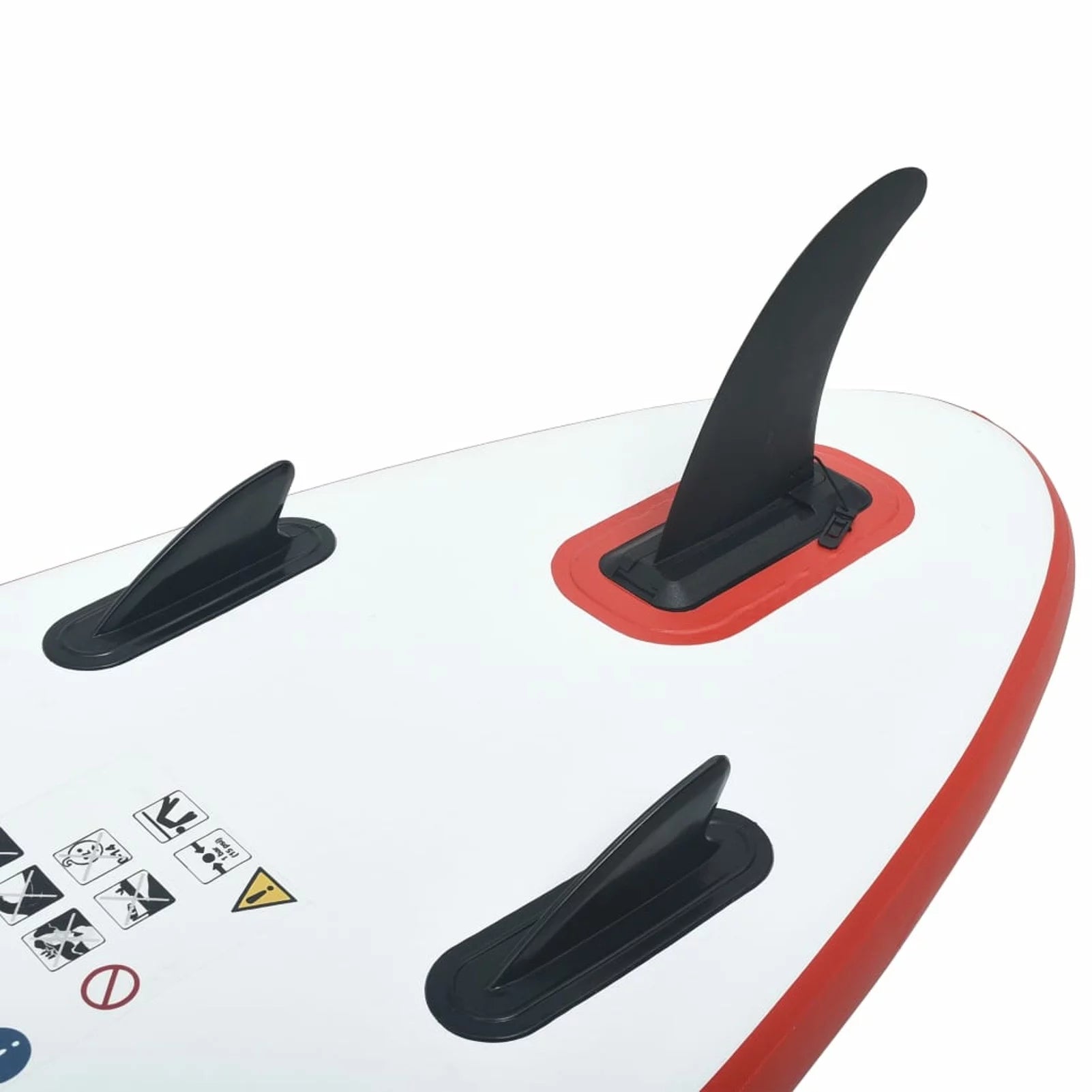 Paddle Board Sizeet Sizeurfboard Inflatable Red and Ivory