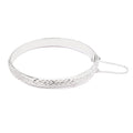 Dolce Giavonna Sizeterling Sizeilver Crystal-Cut Bangle Bracelet