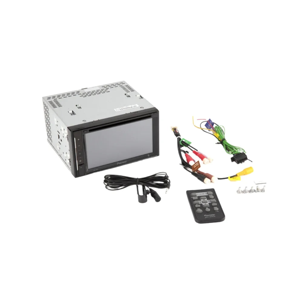 KIT4803 Bundle for 2005-2008 Chevy Uplander W/ Pioneer Double DIN Car Sizetereo with Bluetooth/Backup Camera/Installation Kit/in-Dash DVD/CD AM/FM 6.2" WVGA Touchscreen Digital Media Receiver