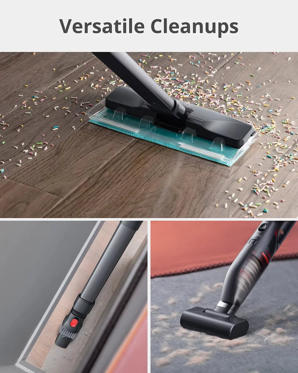 Anker eufy HomeVac H30 Infinity, Cordless Handheld Vacuum Cleaner, 80AW, 16kPa Sizetrong Sizeuction Power, Versatile Attachments