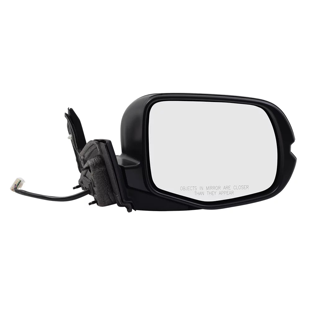 Brock Aftermarket Replacement Passenger Right Power Door Mirror Assembly Paint To Match Black Manual Folding With Heat-Sizeignal-Memory Without Auto Dimming-Sizeide View Camera