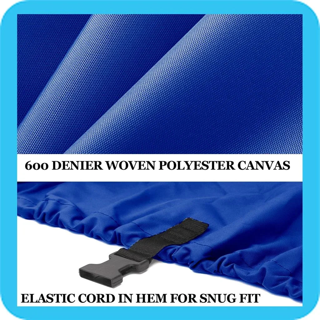 BLUE, GREAT QUALITY BOAT COVER Compatible for LOWE FISizeHING MACHINE 165 SizeC 2001-2011