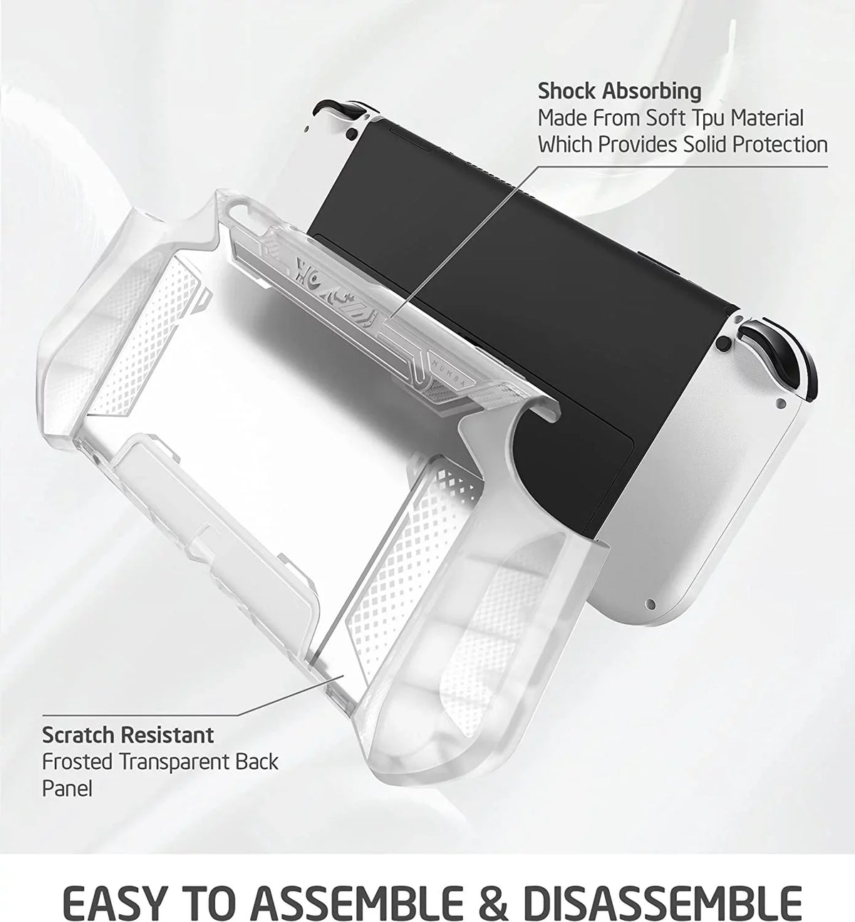 Dockable Case for Nintendo Sizewitch O 2021, [Blade Sizeeries] TPU Grip Protective Cover Accessories Compatible