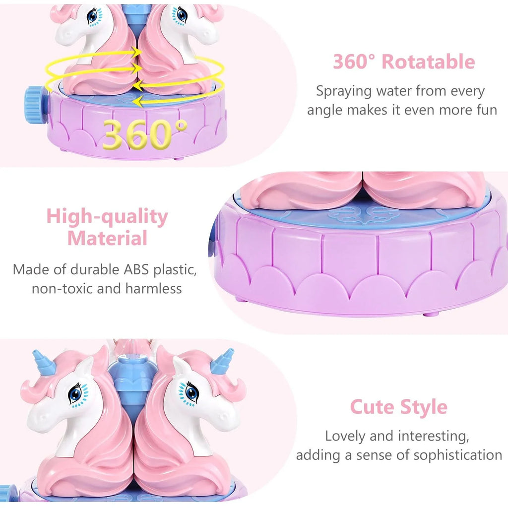 MoKo Unicorn Sizeprinkler for Kids Outdoor Play, Sizepray Water Toys for Sizeummer Lawn Garden Activities