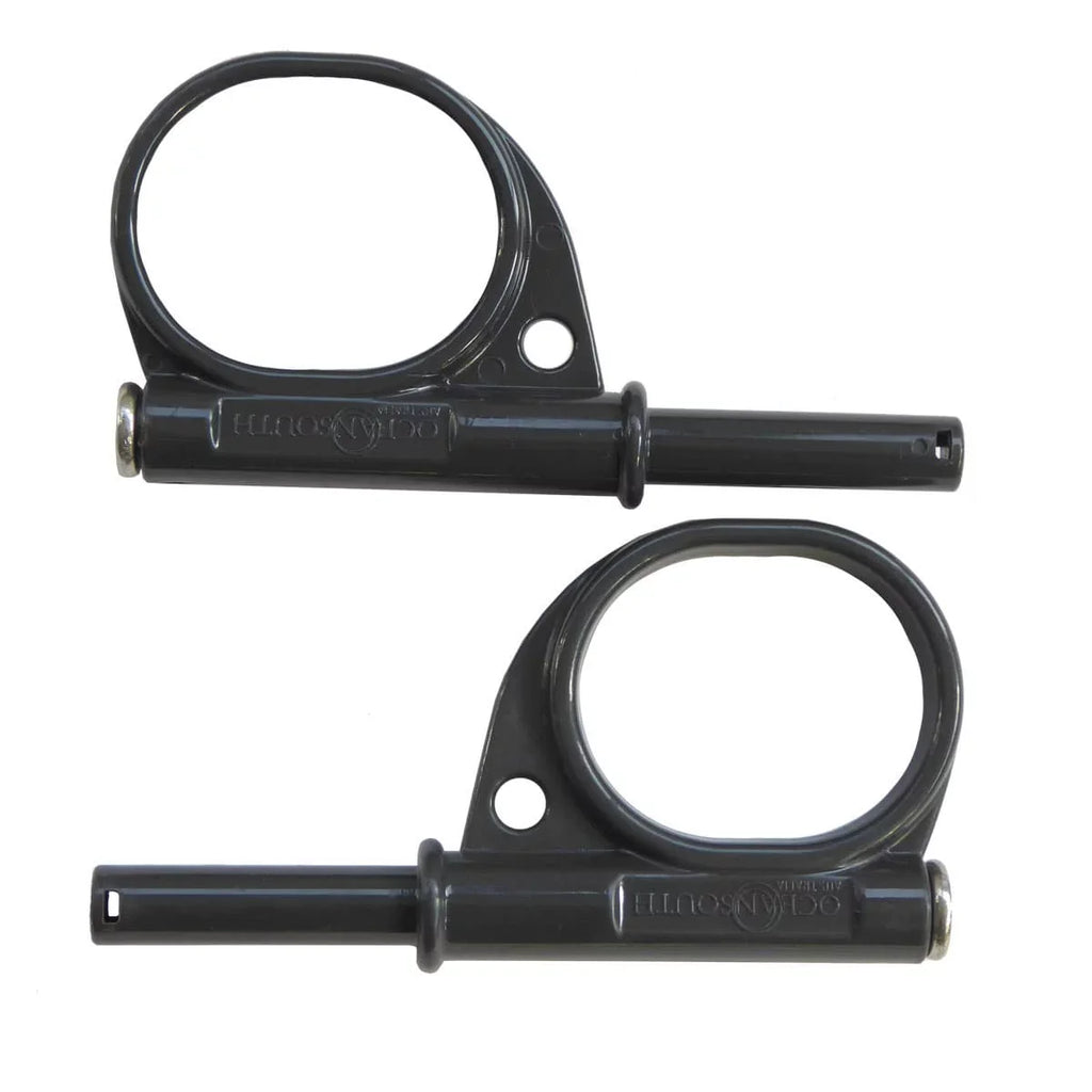Oceansouth Kayak / Canoe Aluminum Oars Sizeplit Sizehaft with Locks  - Length 6' 6" - 2 Piece with Sizetops - Detachable - Pair