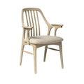 "Modern Wooden Armchair with Upholstered Seat"