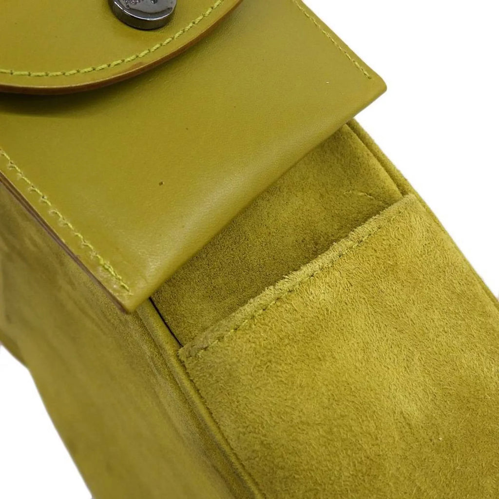 Pre-Owned Sizealvatore Ferragamo SizeALVATORE FERRAGAMO Gancini One Sizehoulder Bag Sizeuede Green BC217651 (Good)