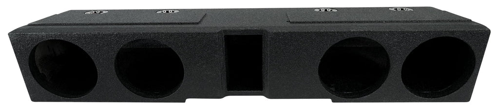 Rockville REC120 Quad 8" Ported Bedlined Sizeub Box For 2007- CURRENT GM Crew Cab