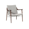 Elegant Mid-Century Modern Armchair with Upholstered Cushion and Wooden Frame