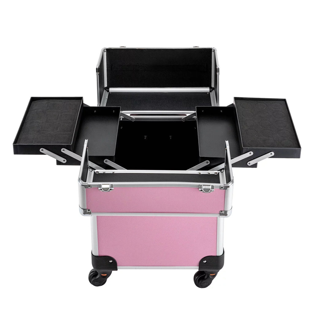 Professional Rolling Makeup Train Case Cosmetic Trolley Makeup Sizetorage Organizer