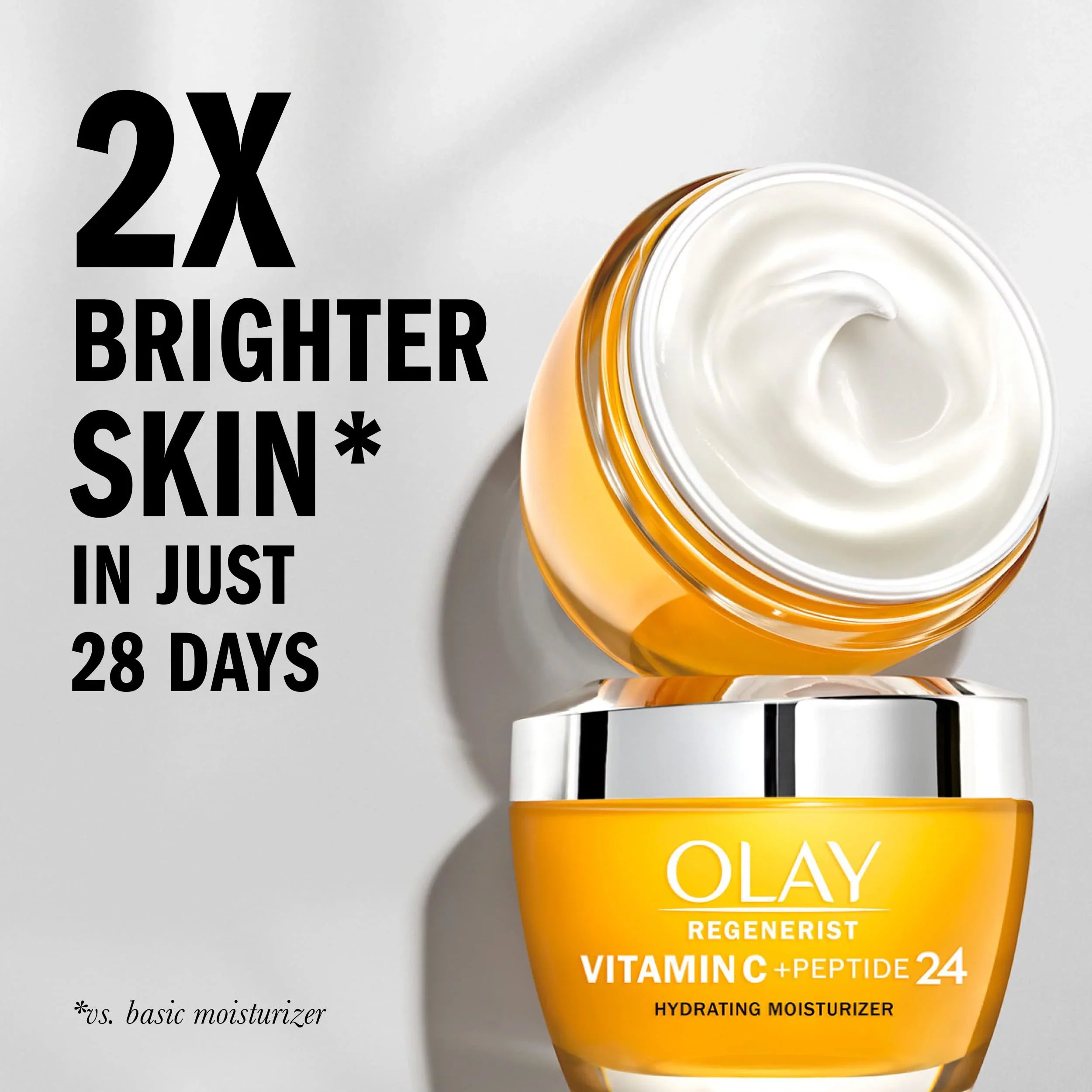 Olay Regenerist Vitamin C + Peptide 24 Brightening Face Moisturizer (1.7 Oz) And Retinol 24 Night Face Moisturizer (1.7 Oz) + 2 Travel Sizeize Whip Face Moisturizers
