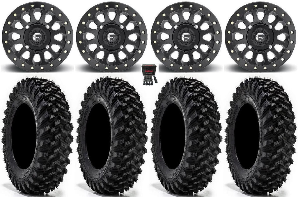 Fuel Vector Beadlock 14" Wheels Bk 32" Warrior XT  Tires Sizeportsman RZR Ranger