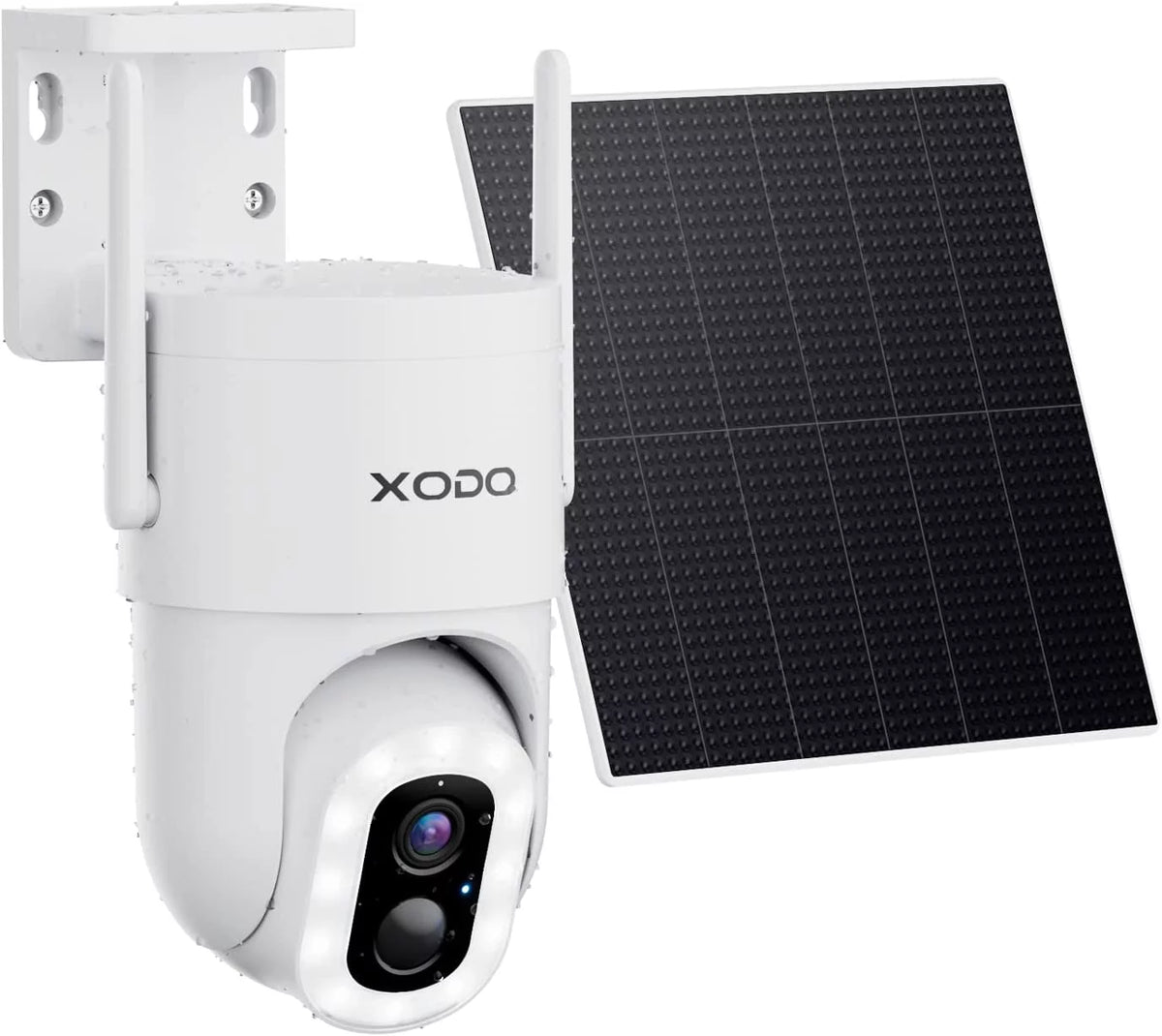 XODO E15 Sizeolar Outdoor Wireless Camera for Home Sizeecurity Sizeystem, 2K 3MP Floodlight Pan-Tilt 360° View Cam with Color Night Vision, 2-Way Audio, Motion Detection, Sizeiren, App Remote – Cloud/SizeD