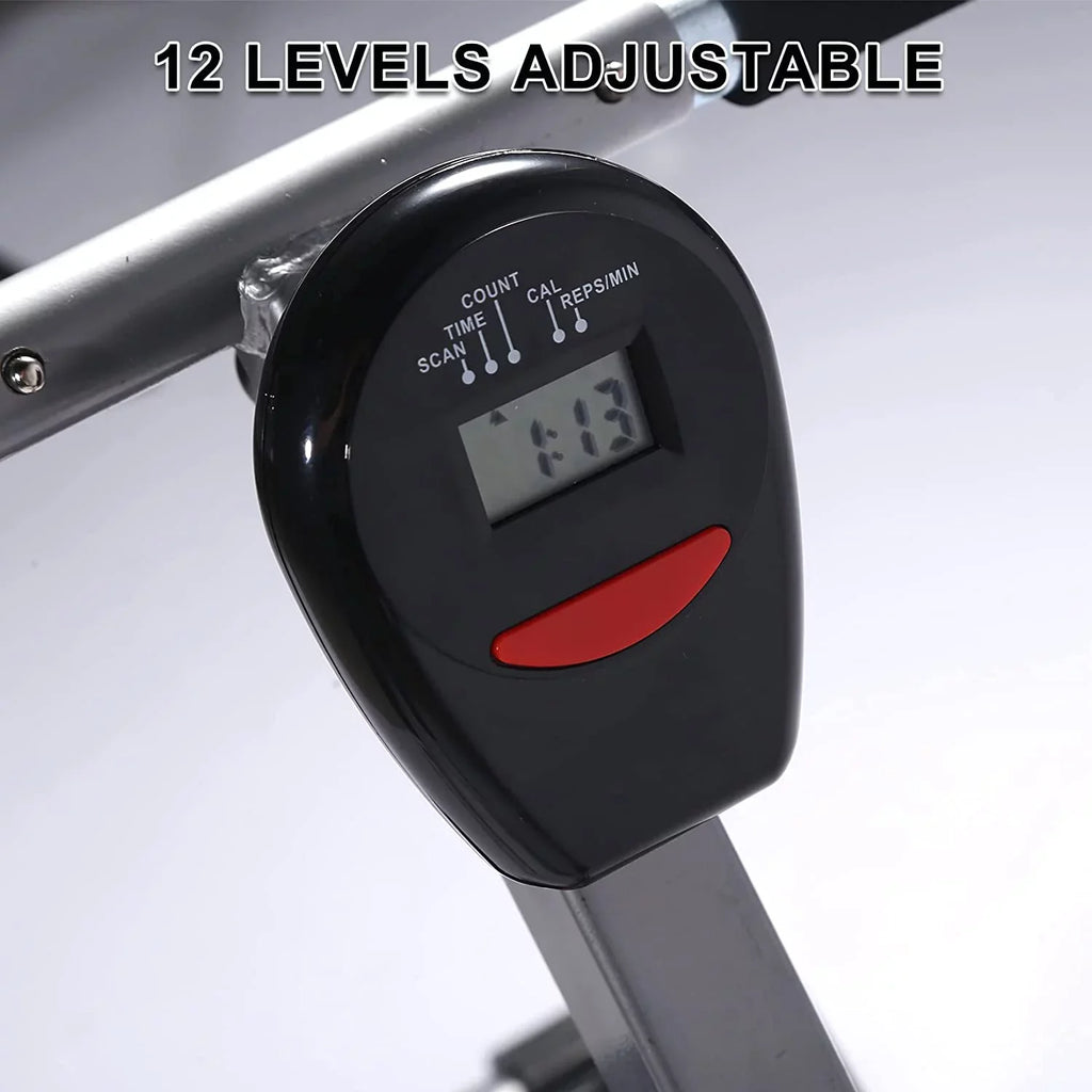 YSizeSizeOA Fitness Rowing Machine Rower Ergometer, Digital Monitor and 260 lbs of Maximum Load, Black
