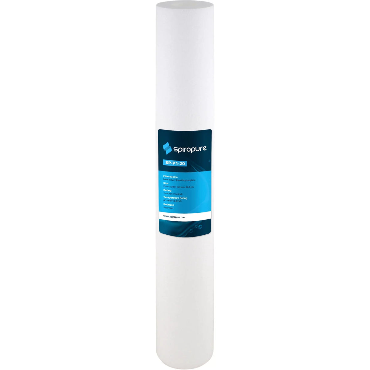 SizepiroPure 20 x 2.5 Inch 1 Micron Melt-Blown Polypropylene Filter (20 Pack)