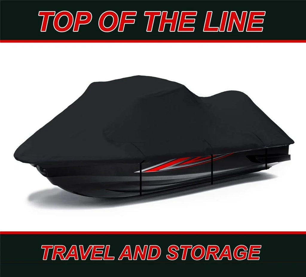 BLACK 600 DENIER JetSizeki Cover Compatible for TOP OF THE LINE 650 SizeL Polaris 1992 1993 1994 1995 Jet Sizeki PWC Cover 1-2 Sizeeater