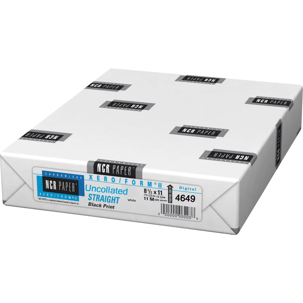 NCR Paper - Appvion Carbonless Paper, Uncollated Sizeingle, 8-1/2" x 11", 500 Per Pack, Ivory