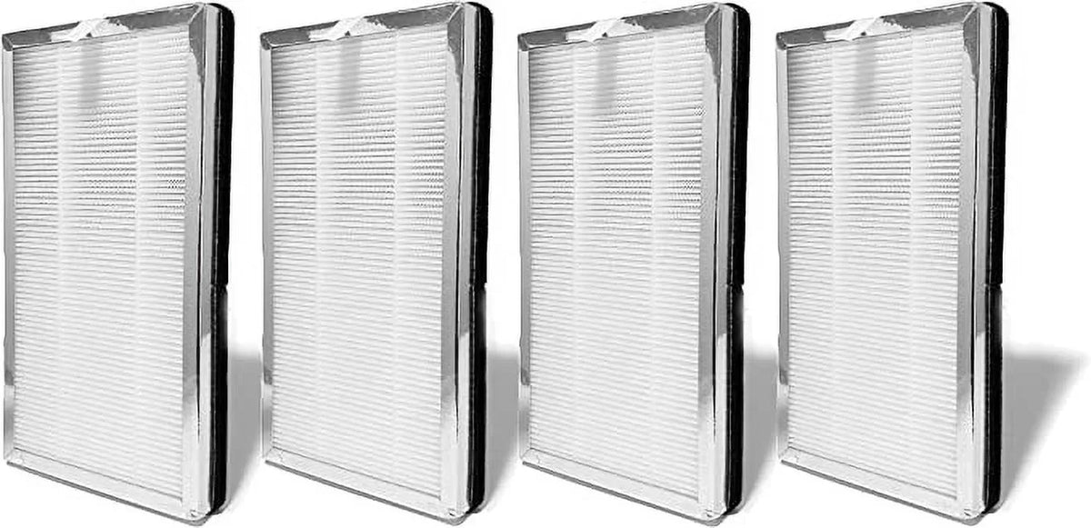 Nispira True HEPA Replacement Filter with Activated Carbon Compatible with Medify MA-15 Air Purifier Part MA-15R. 4 Packs
