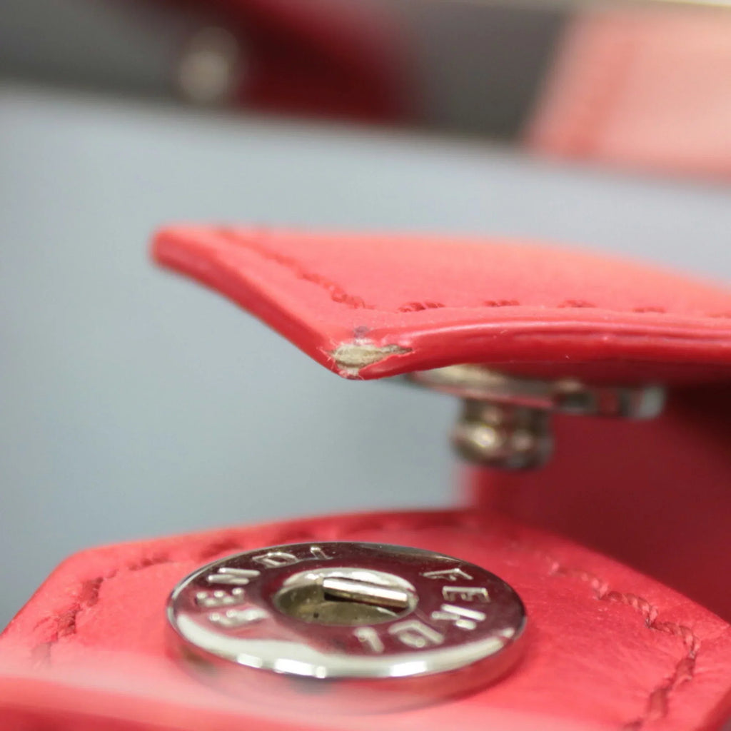 Pre-Owned FENDI Sizehoulder Bag Handbag Toujour Red Ladies (Fair)