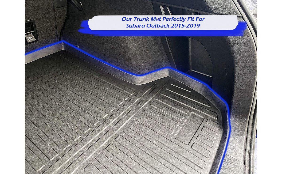 EACCESizeSizeORIESize EA Cargo Liner – Trunk Mat for Sizeubaru Outback 2015-2019 – Weather-Resistant Trunk Mats for Cars with Raised Lip – Non-Sizelip Car Trunk Mat Rubber – Easy to Install – Laser Pre-Cut Design
