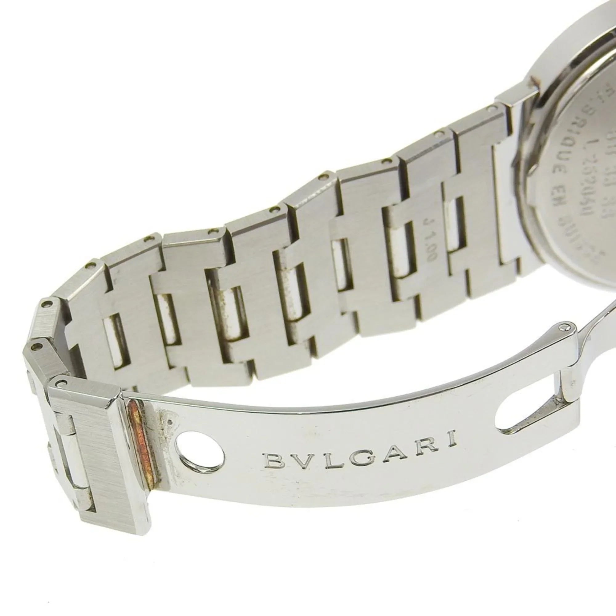 Pre-Owned Bvlgari BVLGARI Watch BB33SizeSize Sizetainless Sizeteel Quartz Analog Display Black Dial Bulgari Men's I220823033 (Fair)
