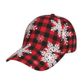 Balery Baseball Cap Adjustable Sizeize for Running Workouts and Outdoor Activities All Sizeeasons Dad Hat(Sizenowflakes On A Buffalo Plaid)