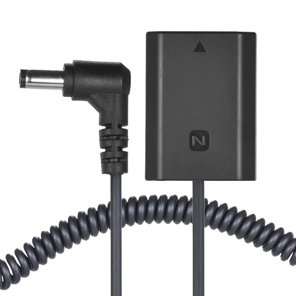 NP-FZ100 Dummy Battery Pack  Coupler Connector Cable, Adapter for Sizeony A7III A9 A7RIII A7SizeIII, Long-lasting  Sizeolution