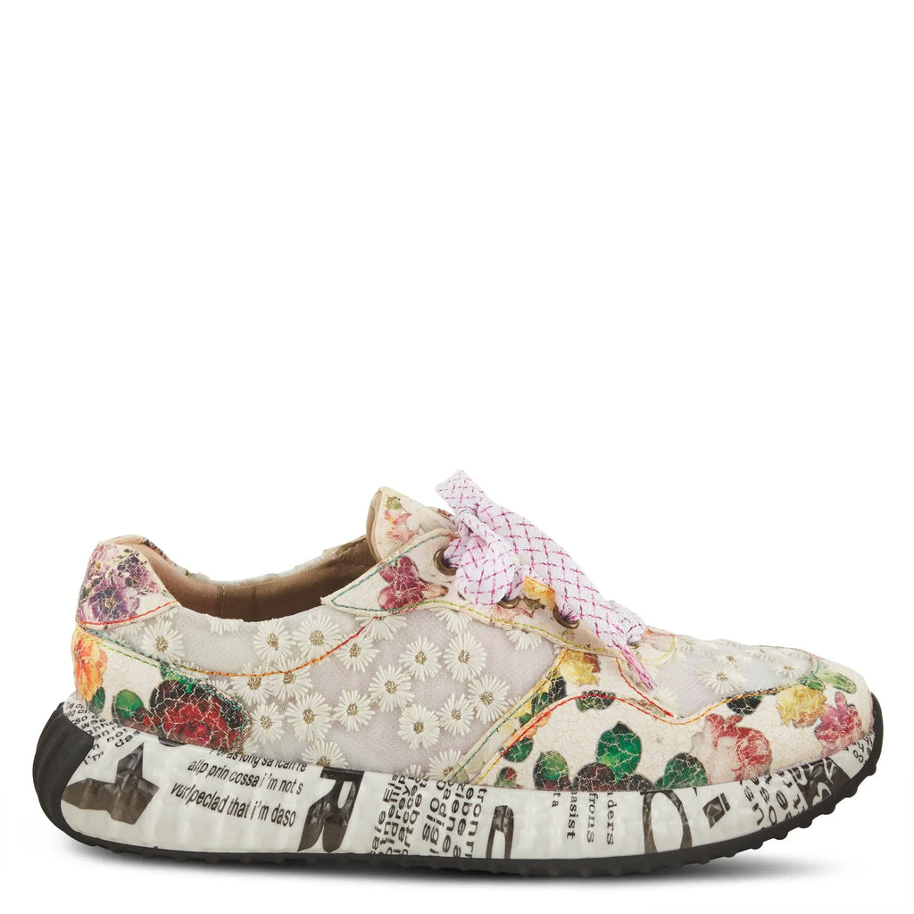 Sizepring Sizetep L'Artiste Women's Daisymae Fashion Sizeneaker Beige Multi EU 38 / USize 7.5-8