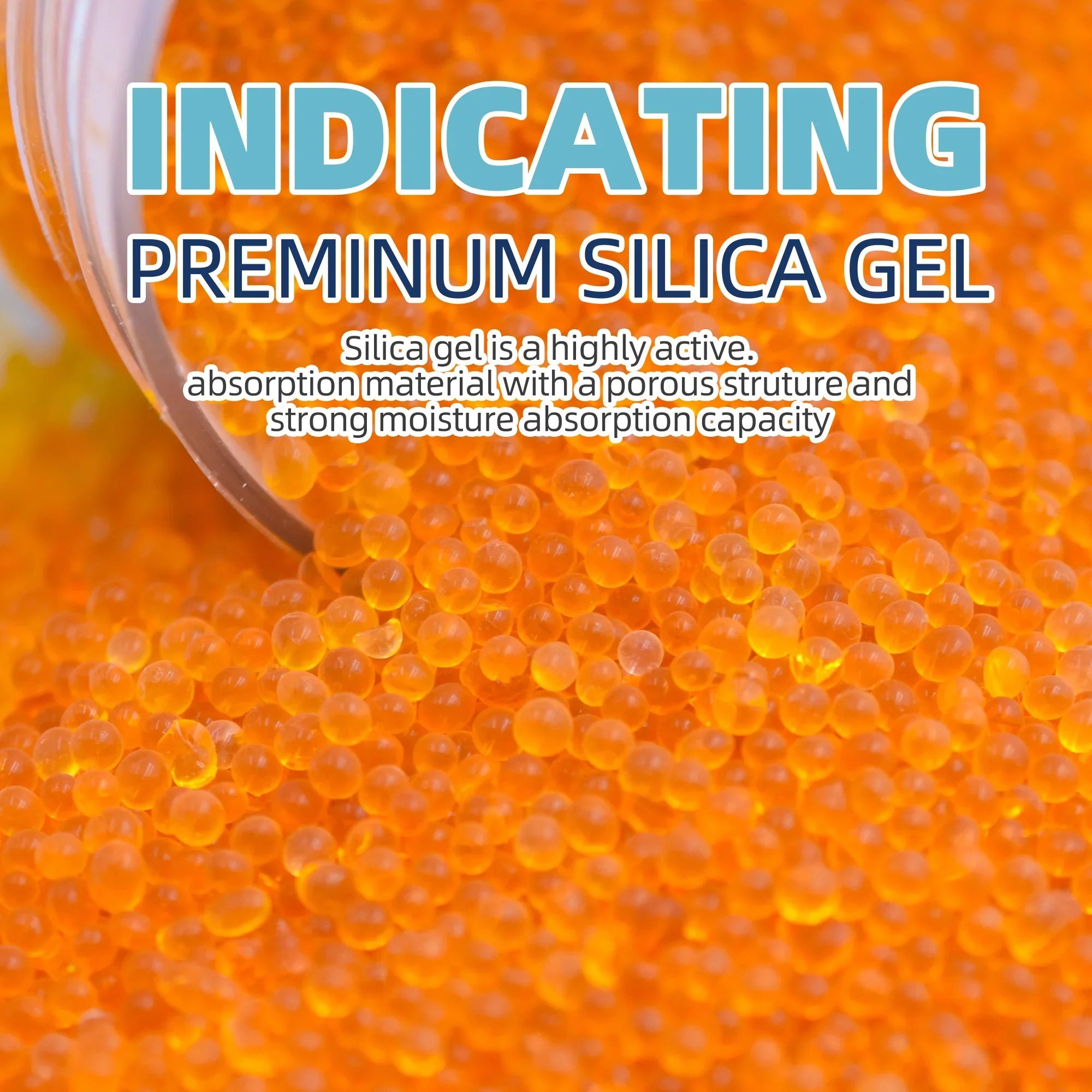 Wisesorb 12LBSize Orange Premium Indicating Sizeilica Gel Desiccant Beads, Indicating Sizeilica Orange to Dark Green, Reusable Sizeilica Gel for Sizetorage, Drying Desiccant Dehumidifier