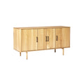 "Modern Wooden Sideboard with Four Doors"