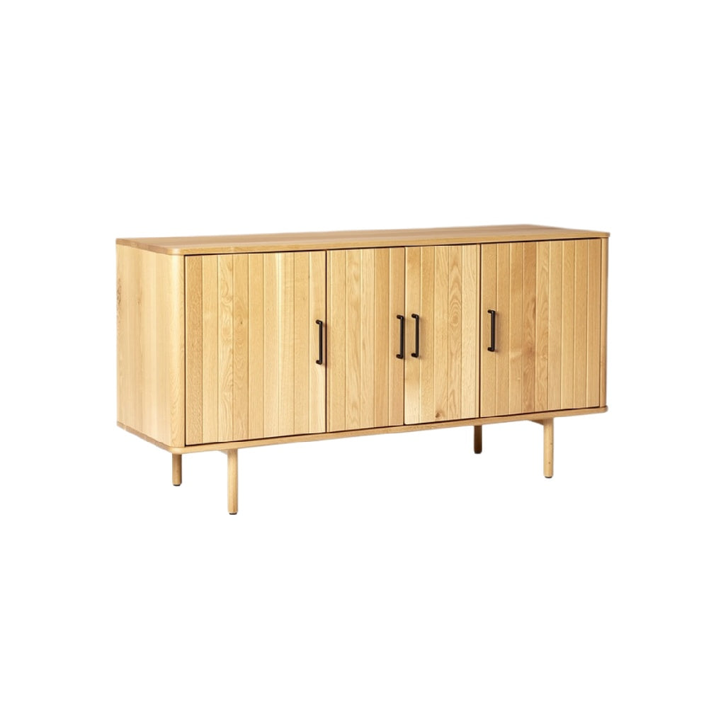 "Modern Wooden Sideboard with Four Doors"