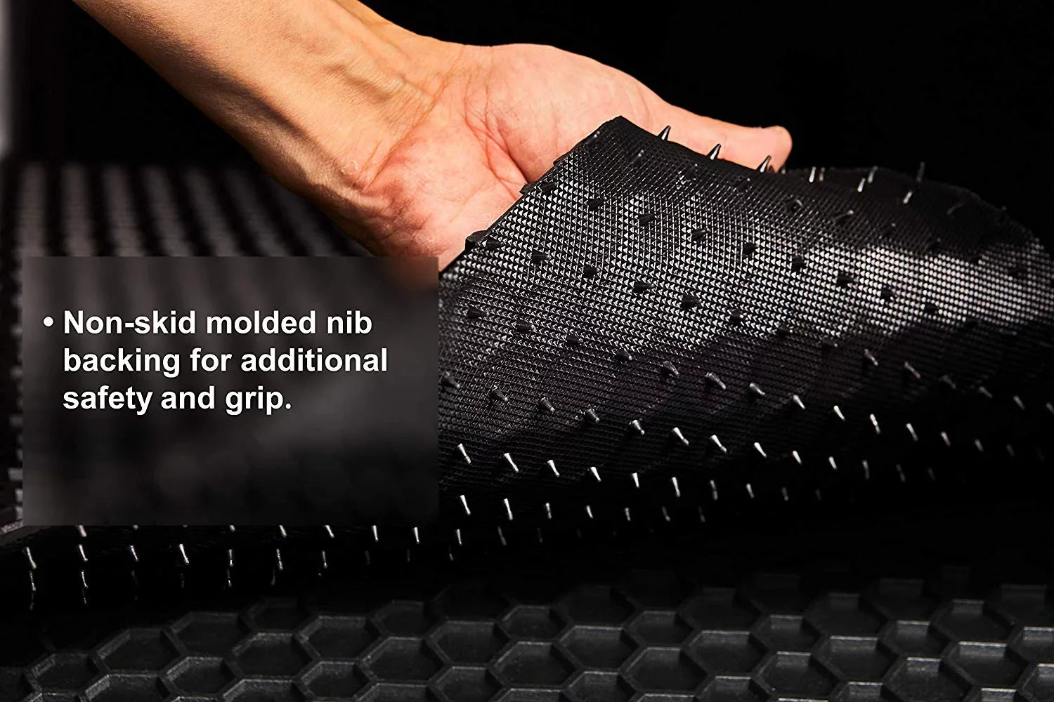 ToughPRO Accessories Cargo Mat Compatible with 2020 Toyota RAV-4 - All Weather - Heavy Duty Black Rubber