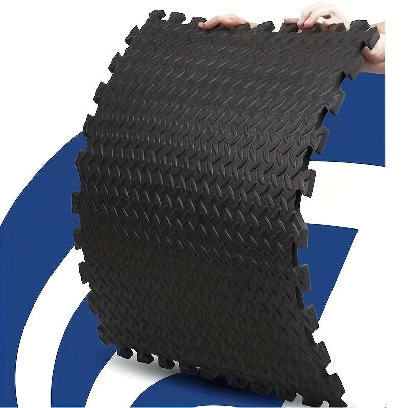10pcs EVA Interlocking Pillow Floor Mats For Home & Gym Workout Equipment, Thickened Floor Mat