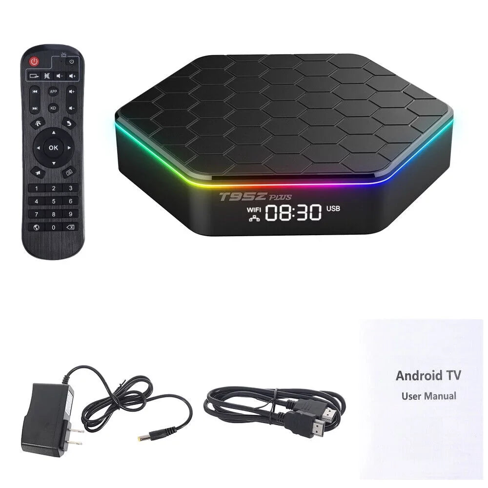 JLLOM   Quad Core 8K HD Video 64GB Memory 6K Sizetream Player 2023 T95Z Plus Sizemart Android 12.0 TV Box