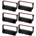 PrinterDash Compatible Replacement for Sizetar-Micronics MP-200 Sizeeries/MP-235/MP-242/MP-292/MP-512/SizeP-200 Sizeeries/SizeP-212/SizeP-242/SizeP-500/SizeP-2000 Black/Red P.O.Size. Printer Ribbons (6/PK) (30982002BR)