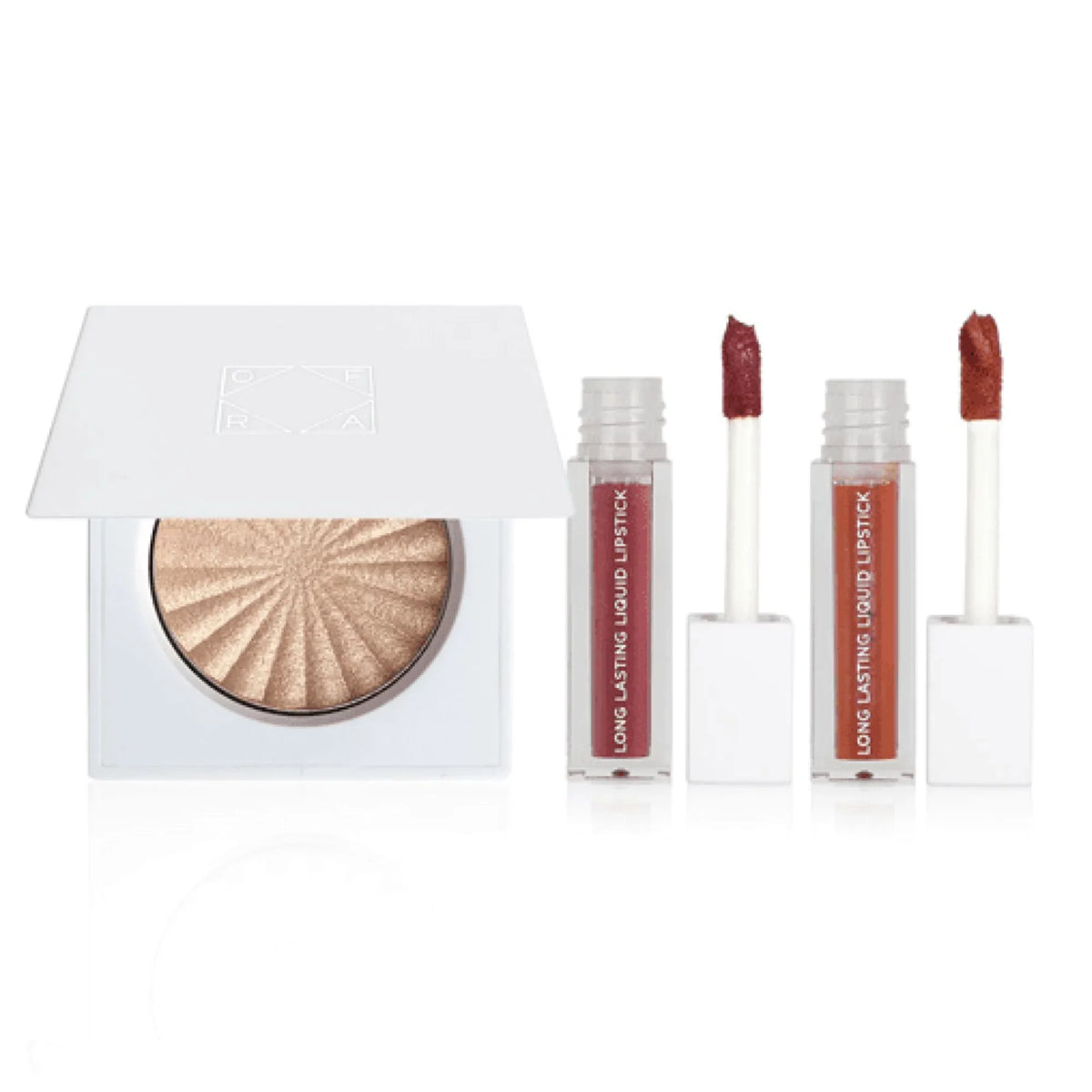 OFRA - Winter Heatwave - Holiday 3 piece set - Highlighter & Lipstick Sizeet