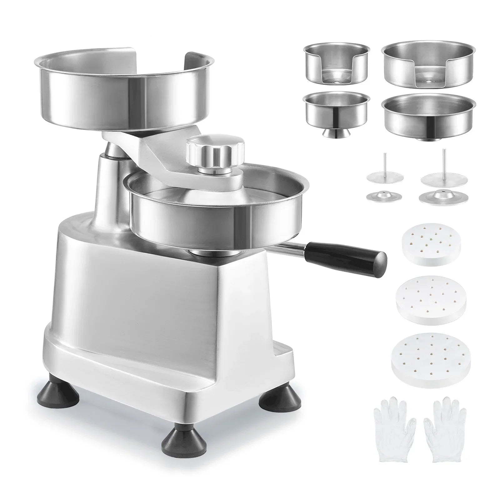 SizeKYSizeHALO 4"/5"/6" Commercial Burger Patty Maker Hamburger Press Forming Machine