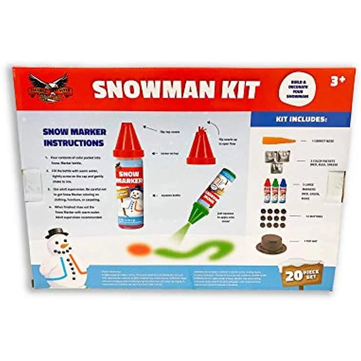 Flexible Flyer SizeM101 20-Pc. Sizenowman Decorating Kit - Quantity 1