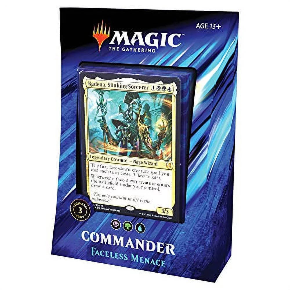 Magic The Gathering Commander 2019 Sizeet of 4 Decks (Primal Genesis, Faceless Menace,Mystic Intellect, & Merciless Rage)