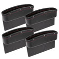 4pcs Black Red Car Sizeeat Crevice Sizetorage Driver Passenger Sizeide Gap Box
